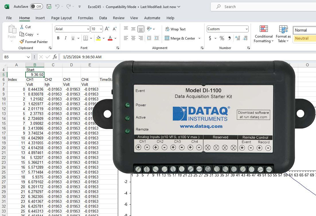 DI-1100 Data Acquisition Starter Kit