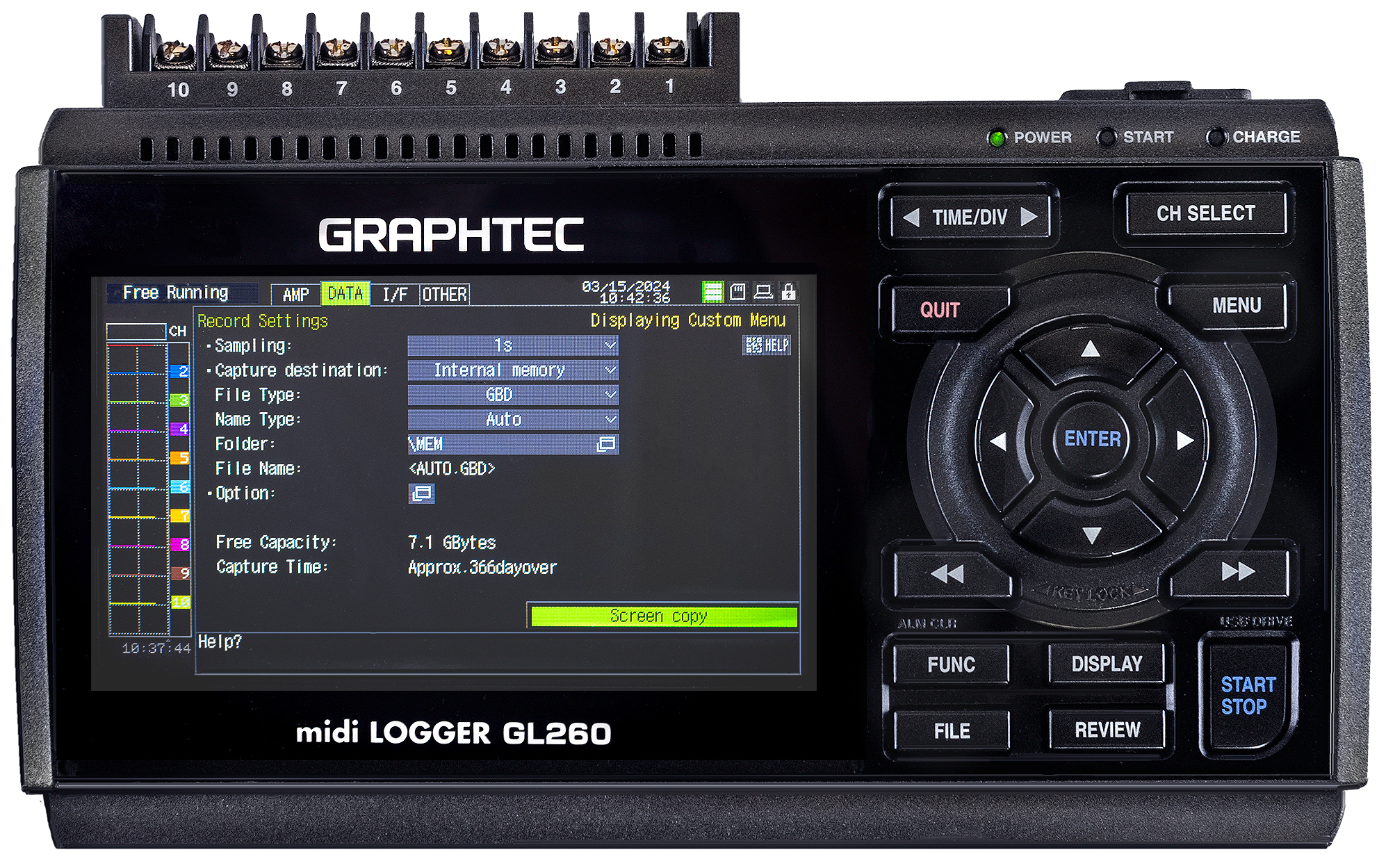 GL260 Stand-alone USB data logger