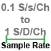 This data logger features sample rates from 0.1 samples per second per channel to 1 sample per day per channel.