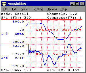 data acquisition software screen shot