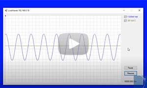 Live View of Stand-alone data logger recording session